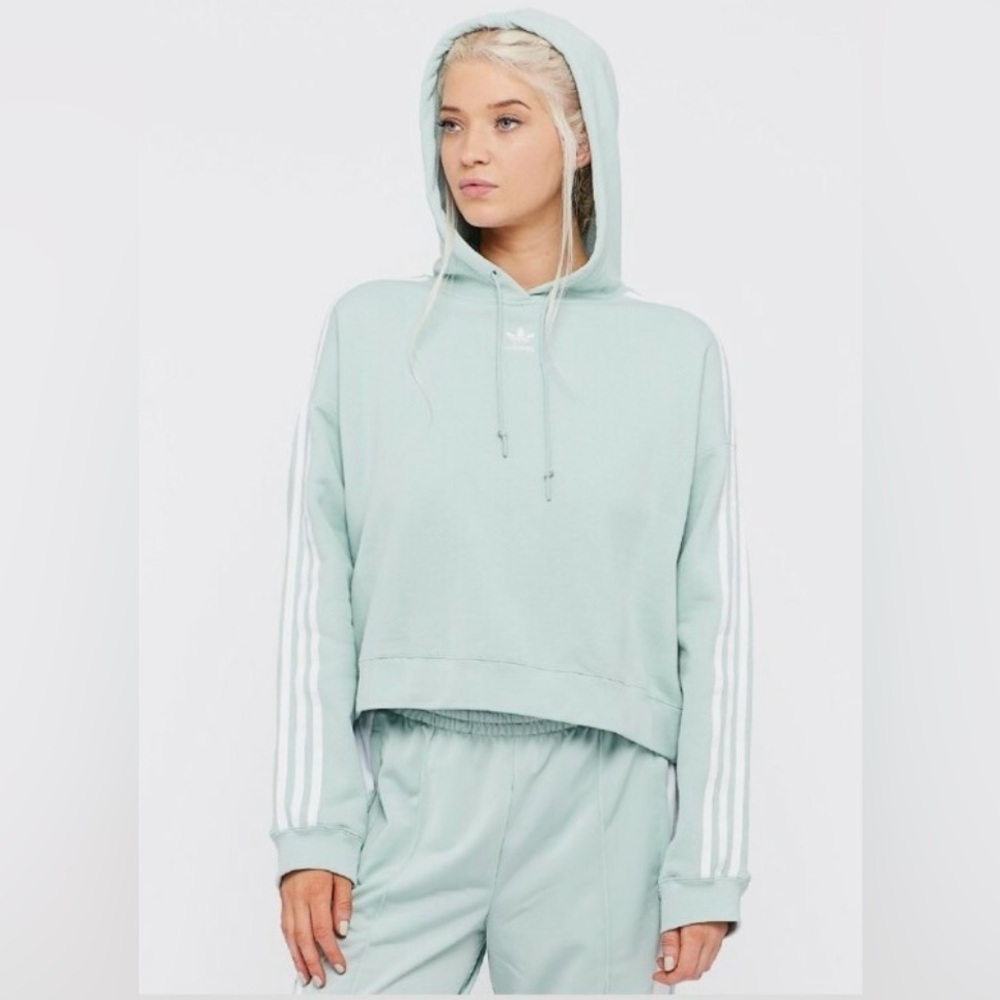 Adidas Cropped Hoodie Sz XL